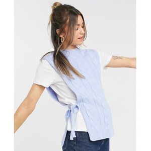 ASOS Design Women’s Knitted Vest in Sky Blue (Size: 6)